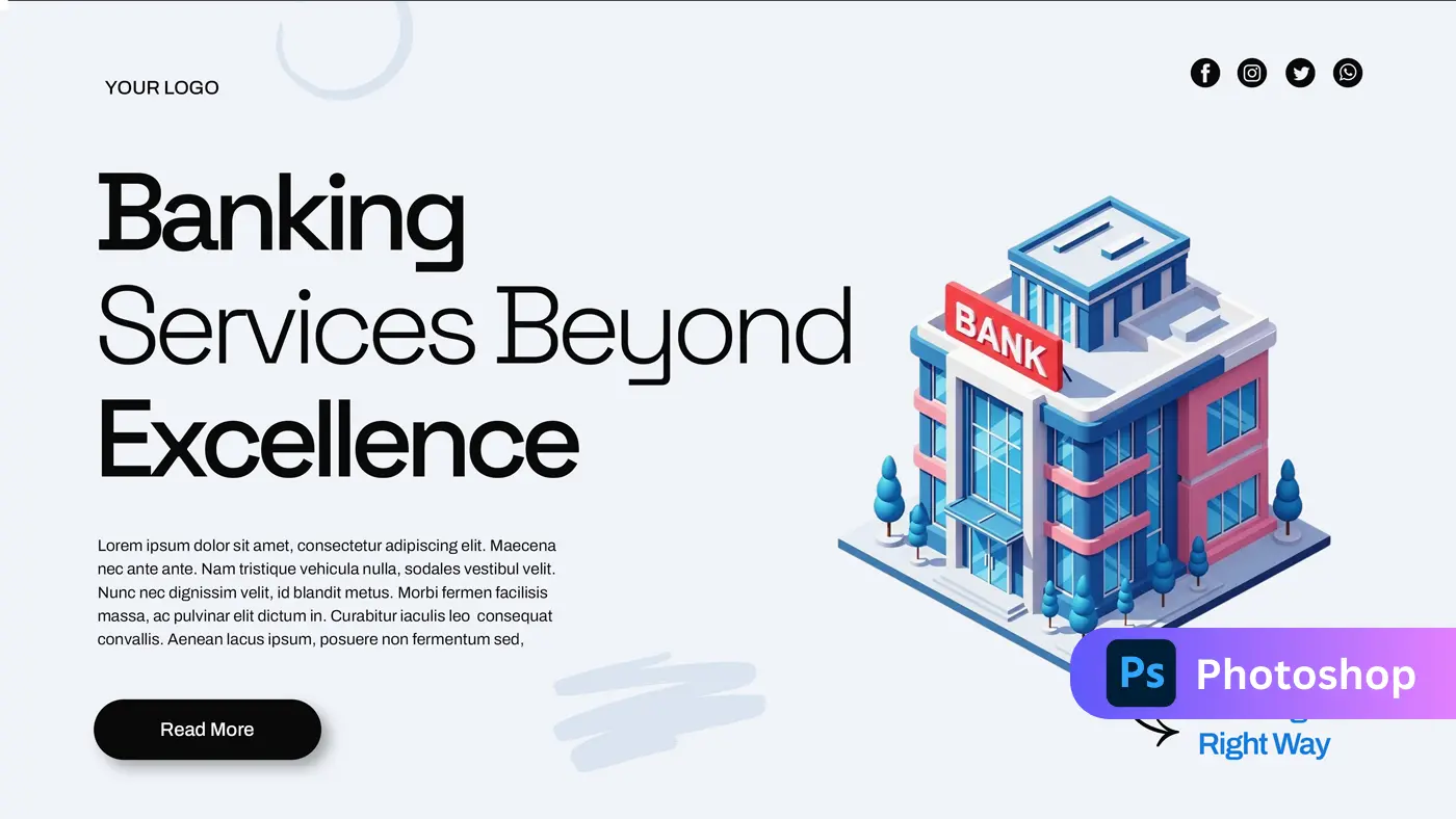Corporate Banking Web Banner Template