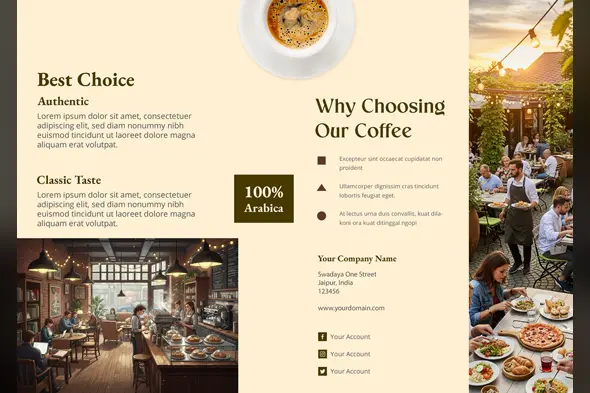 Premium Coffee Shop Marketing Template