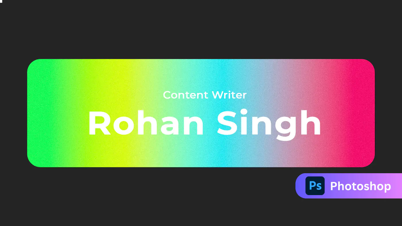 Gradient Content Writer Profile Editable Text Template