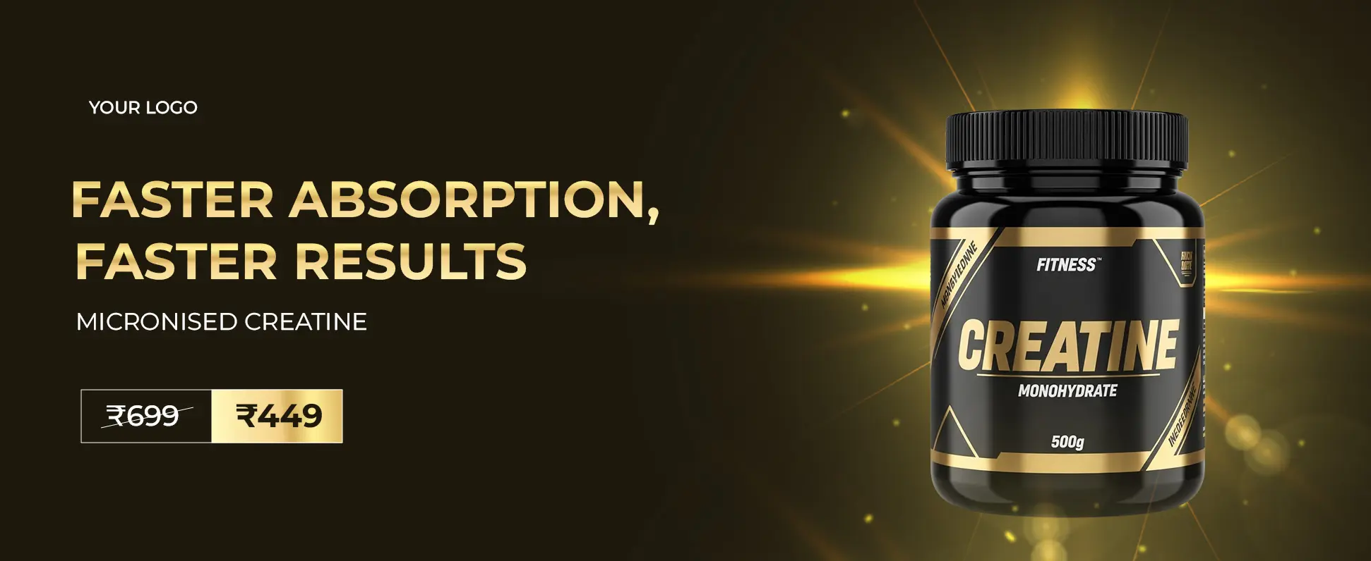 High-Impact Fitness Product Promo Template