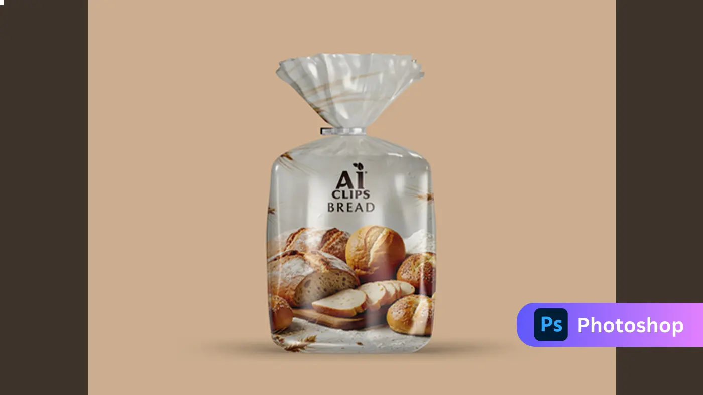Bread Packaging PSD Mockup