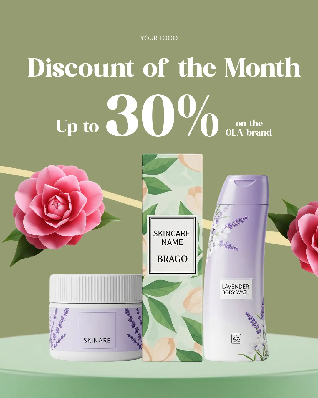 Natural Skincare Brand Promotion Template