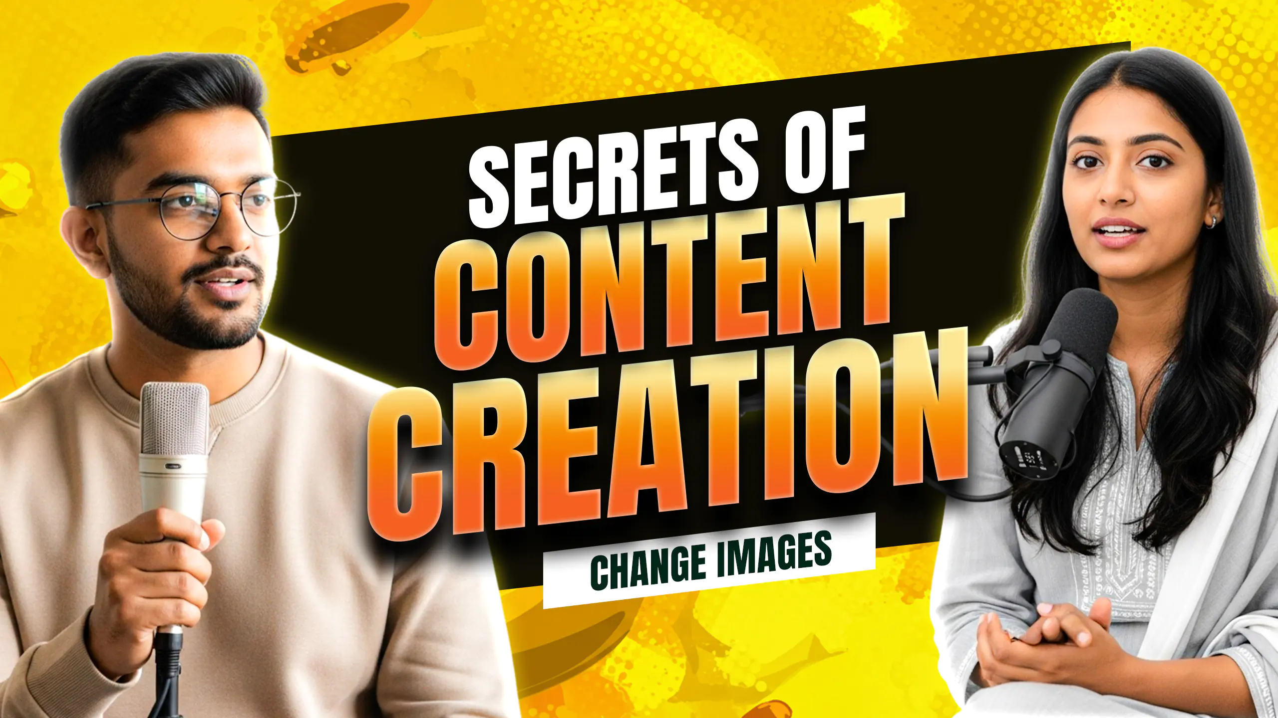 Content Creation Podcast Thumbnail Template