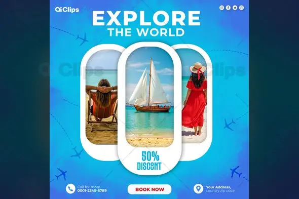 Travel Agency World Exploration Promotion Template