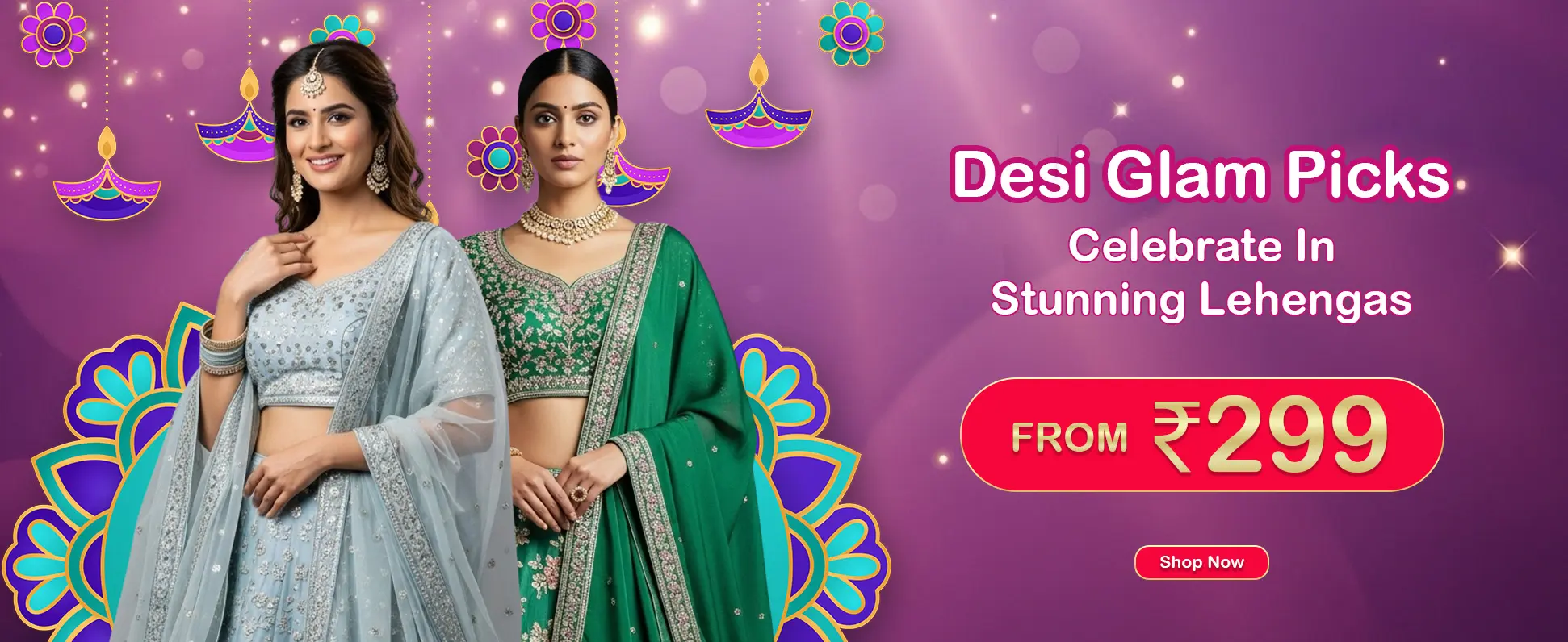 Festive Ethnic Fashion Ad Banner