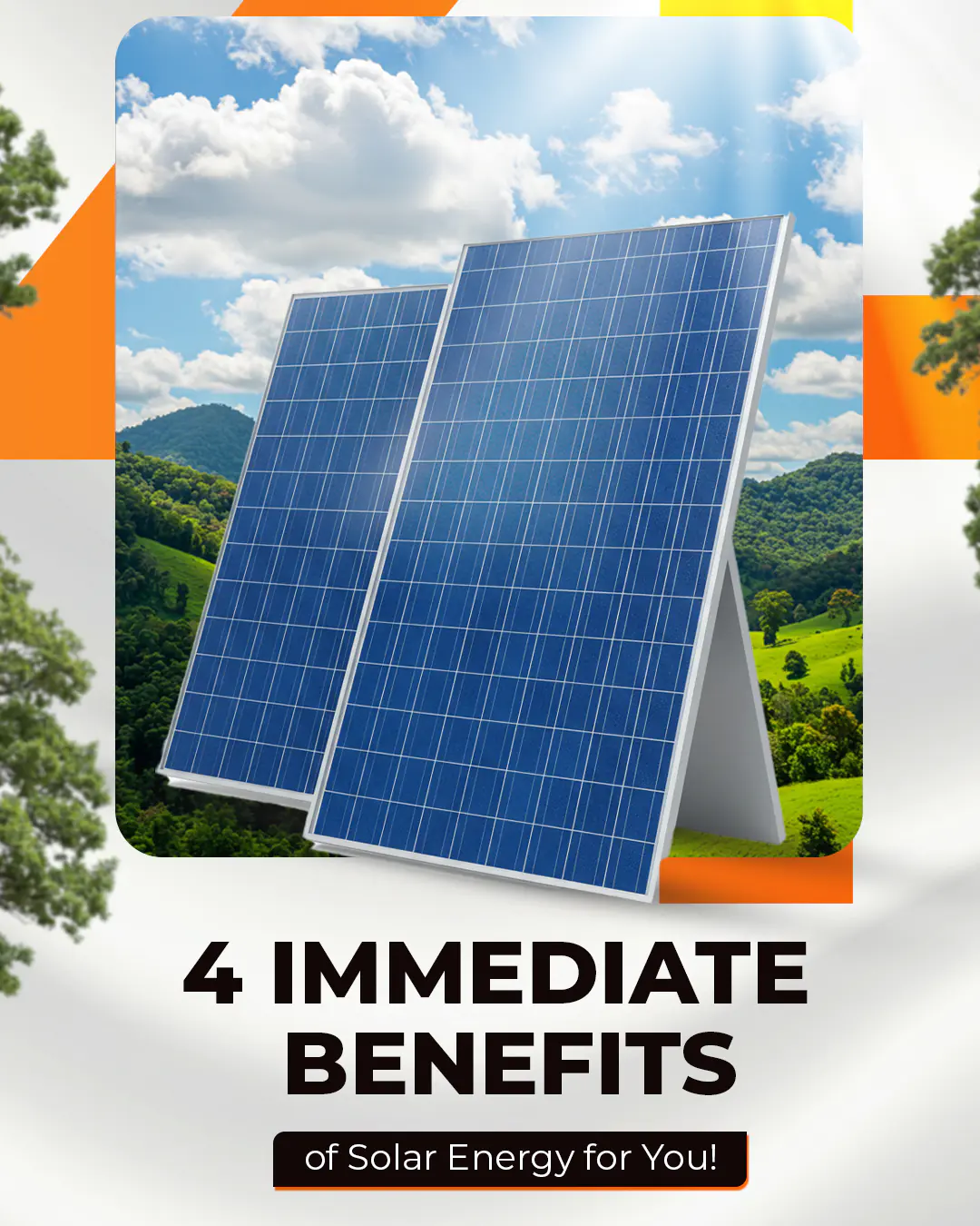 4 Immediate Benefits of Solar Energy PSD Template