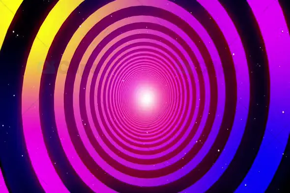 Colorful Spiral Tunnel - Hypnotic Motion Graphic
