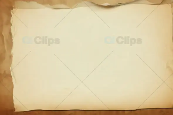 Vintage Parchment Paper Background with Torn Edges