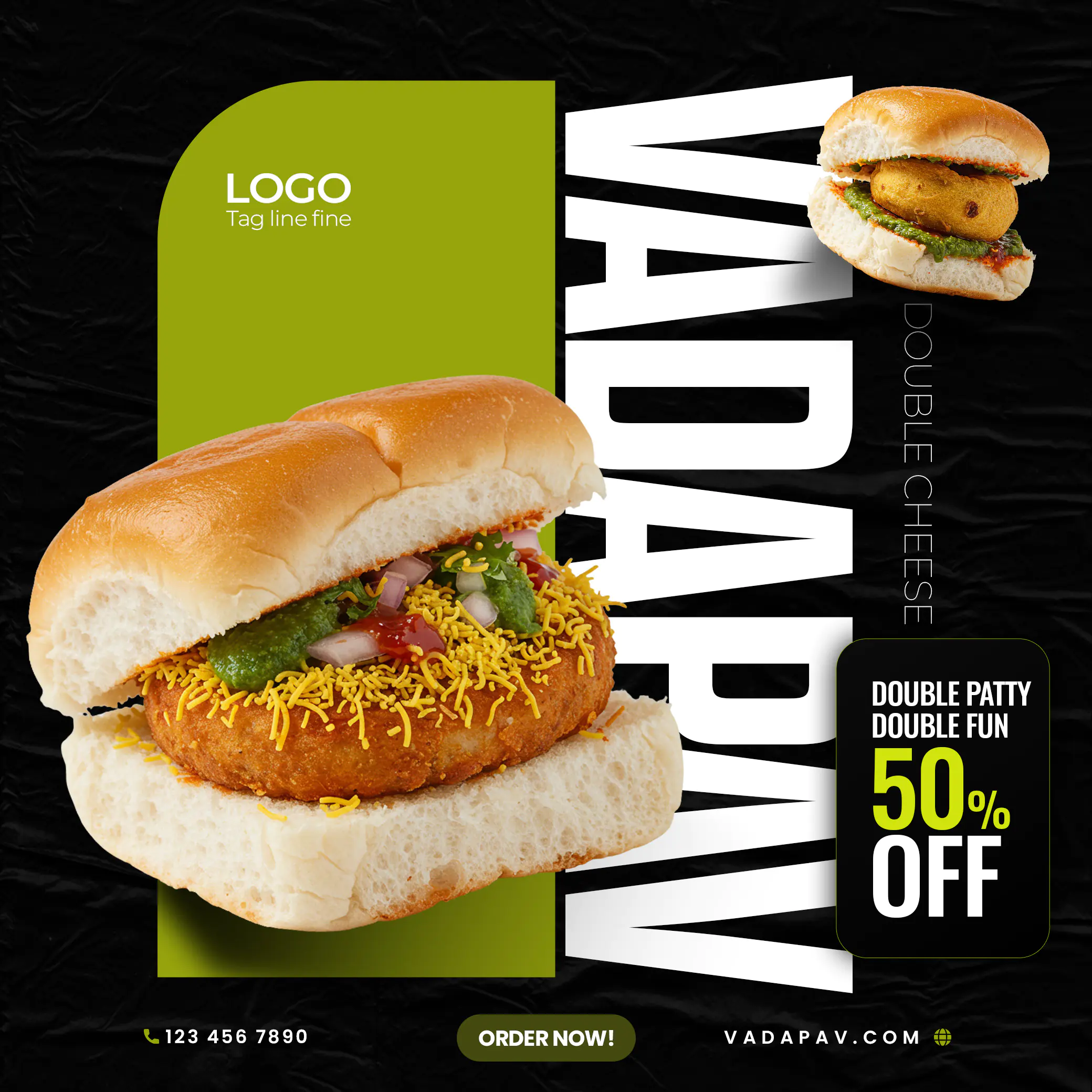 Vada Pav Promotion Template