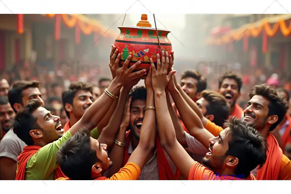 Festive Celebration of Dahi Handi Event
