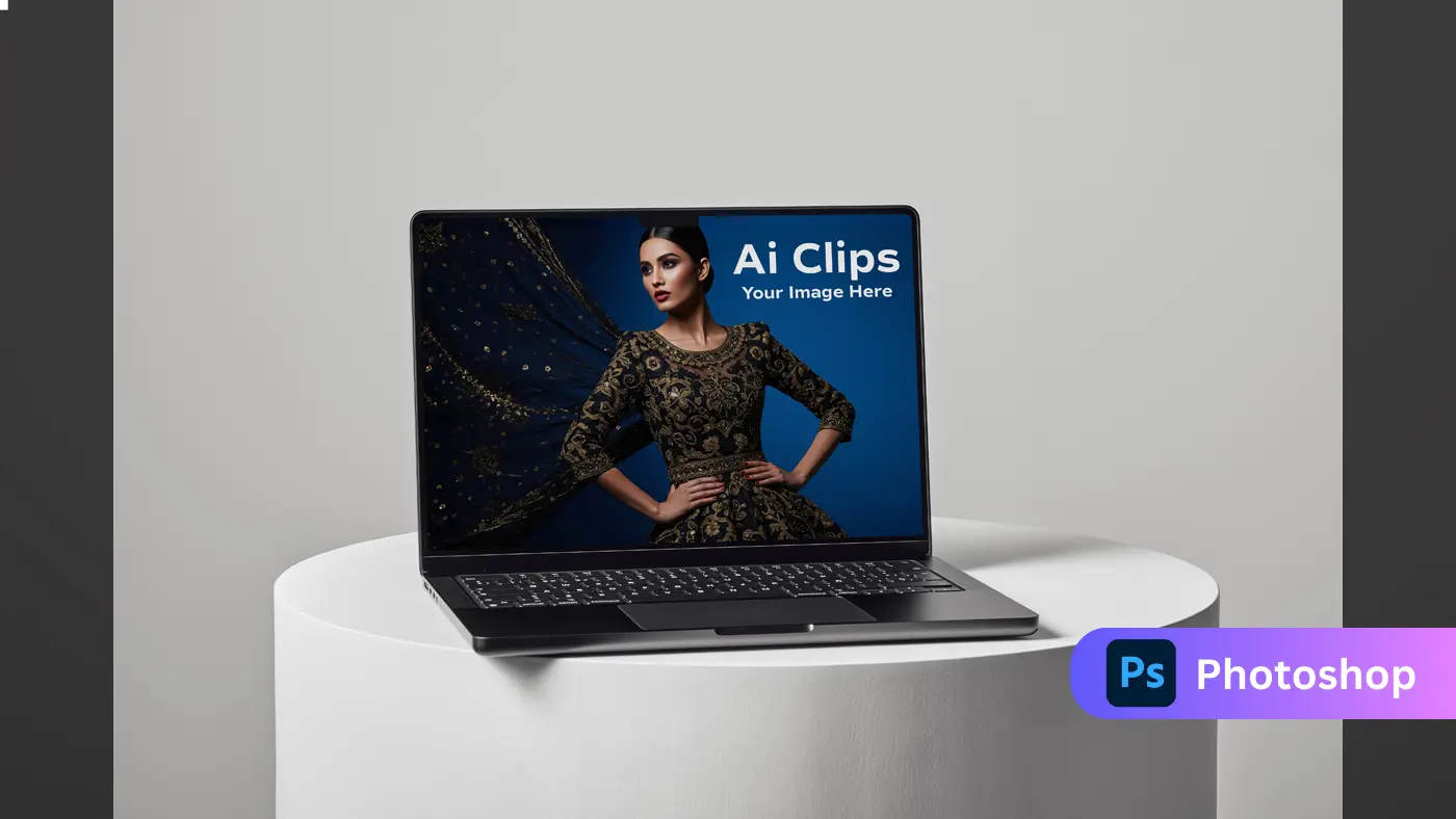 Elegant Laptop Display Mockup