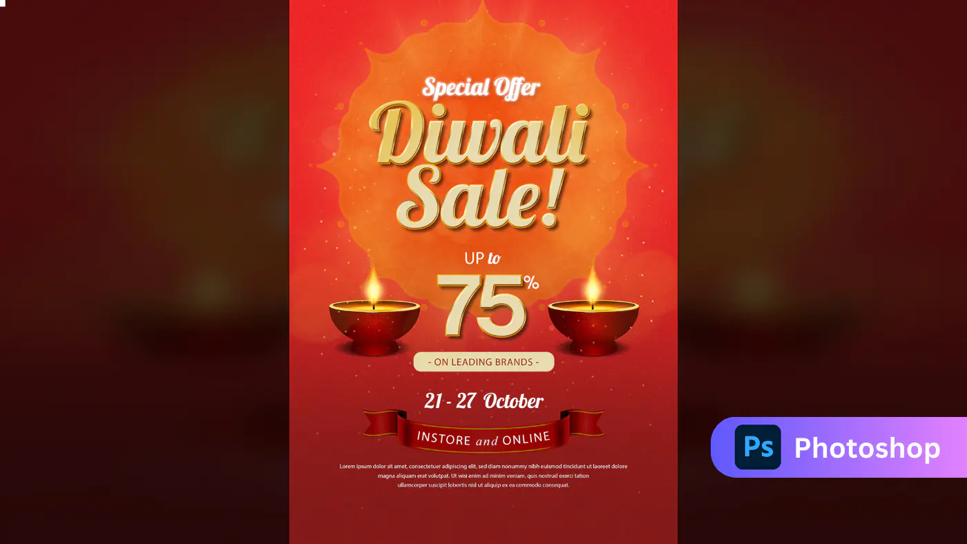 Diwali Special Offer Flyer Template