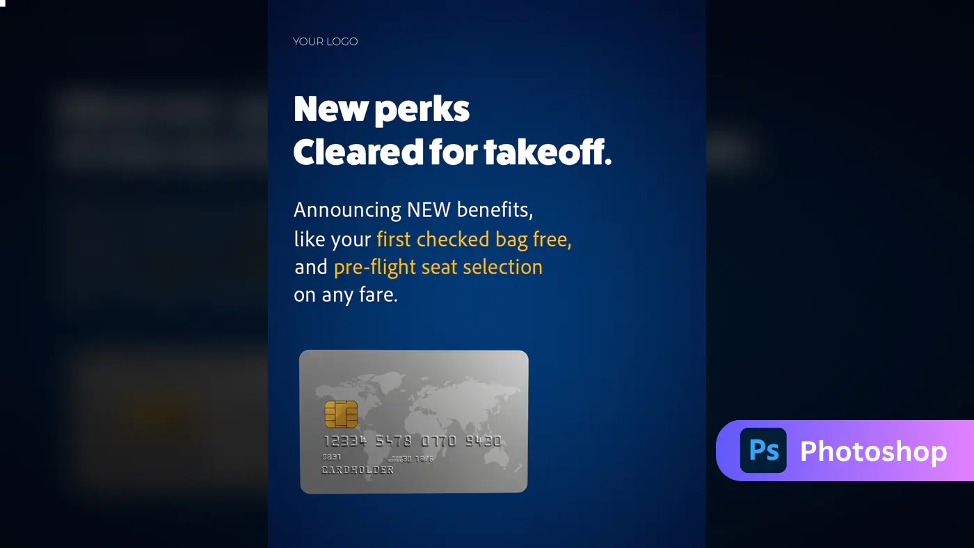 Airline Credit Card Promotion Template