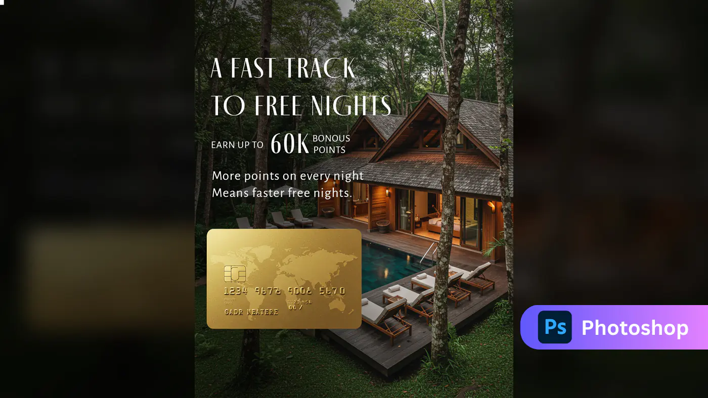 Luxury Resort Credit Card Promotion Template