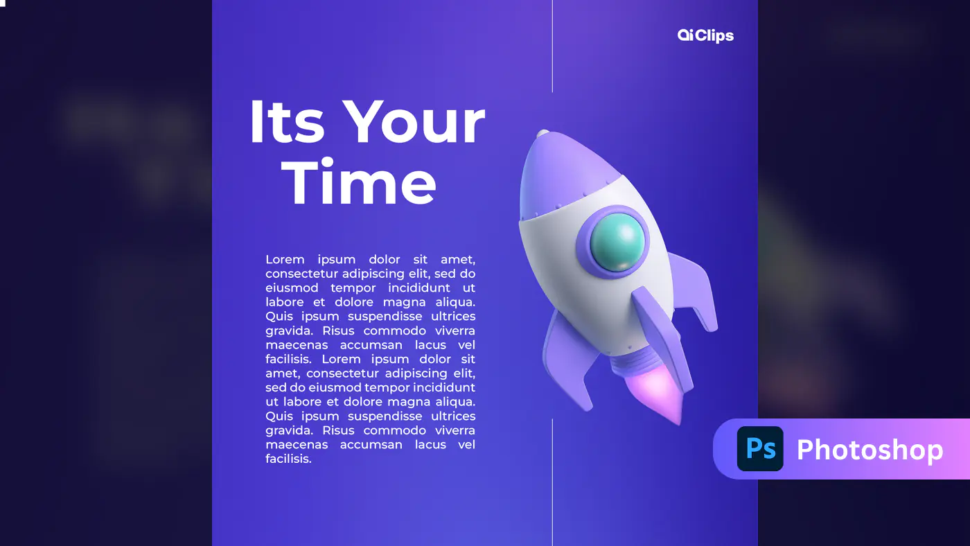 Rocket Launch Social Media Template