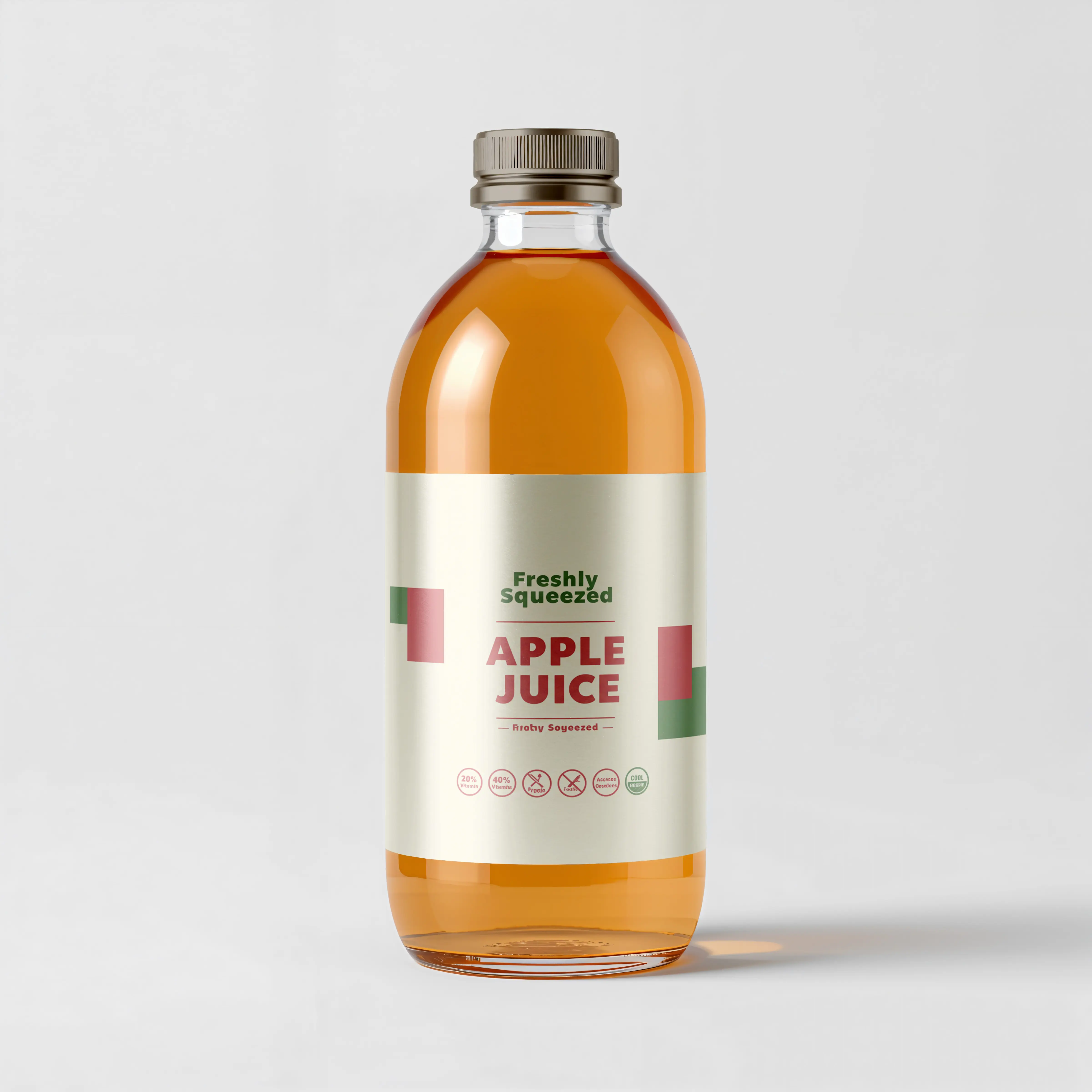 Realistic Juice Bottle Branding Mockup