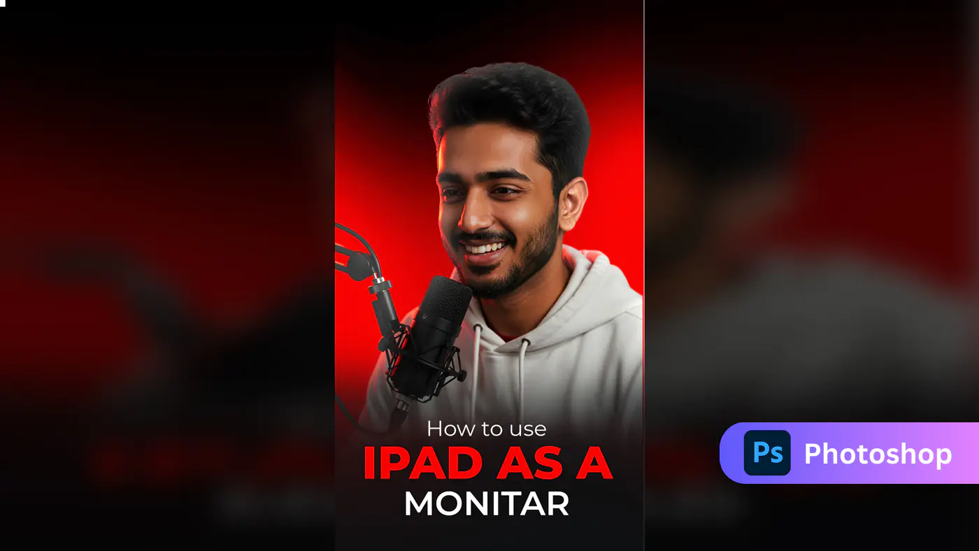 How to Use iPad as a Monitor – Tech Tutorial Thumbnail Featuring Indian Host