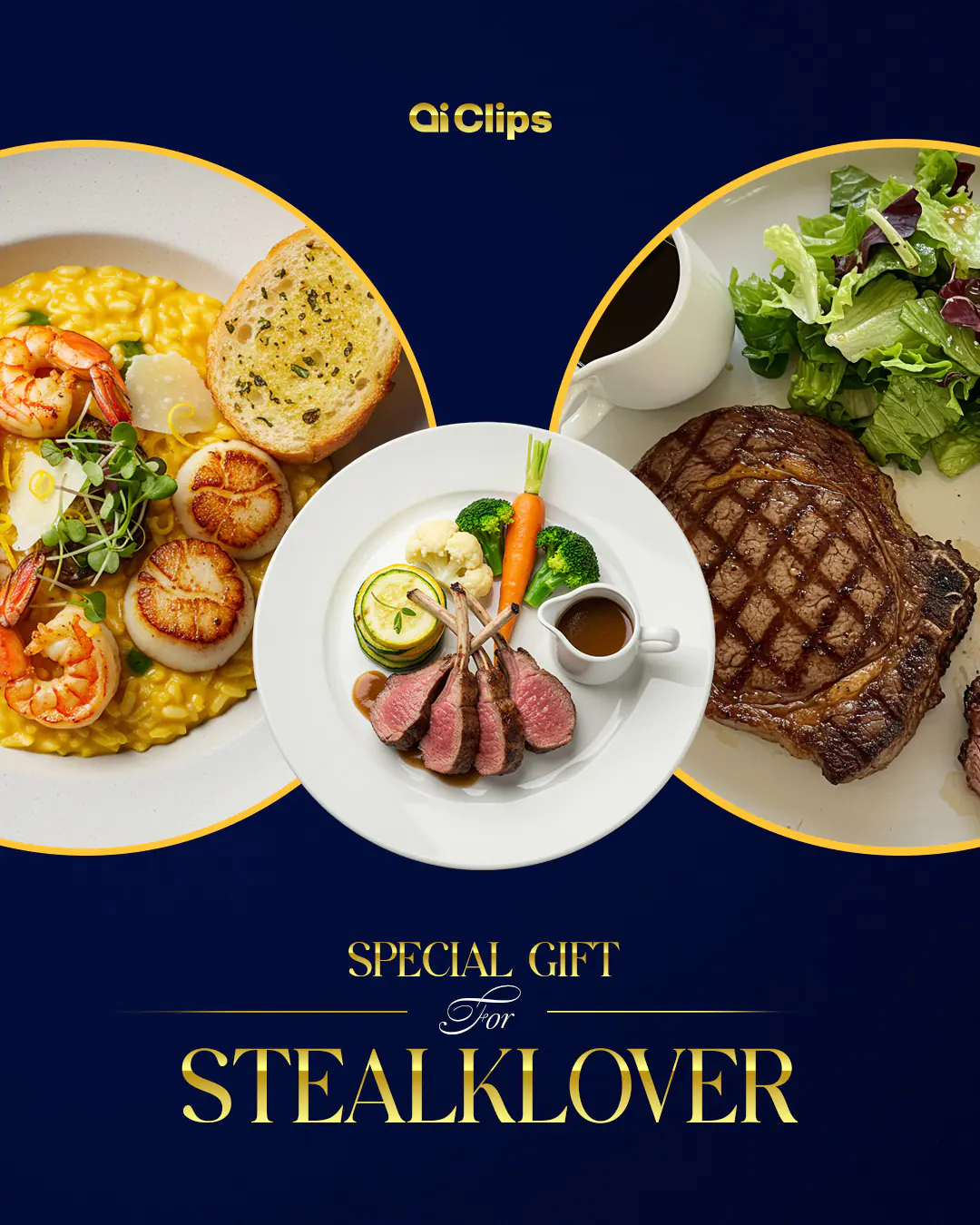 Gourmet Cuisine Gift Card Template
