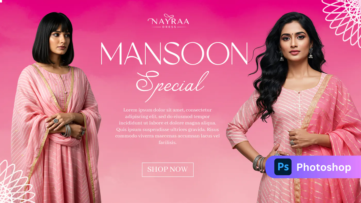 Monsoon Special Fashion Banner