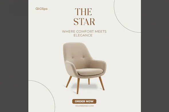 Enhanced Elegant Armchair Ad Template