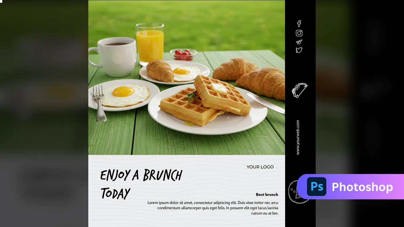 Appetizing Brunch Social Media Template