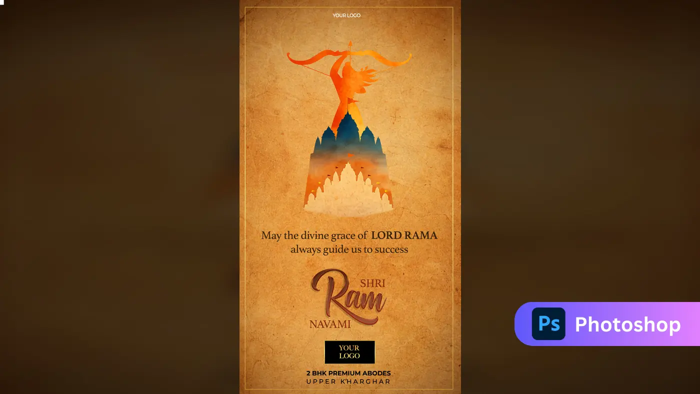 Auspicious Ram Navami Property Ad Template