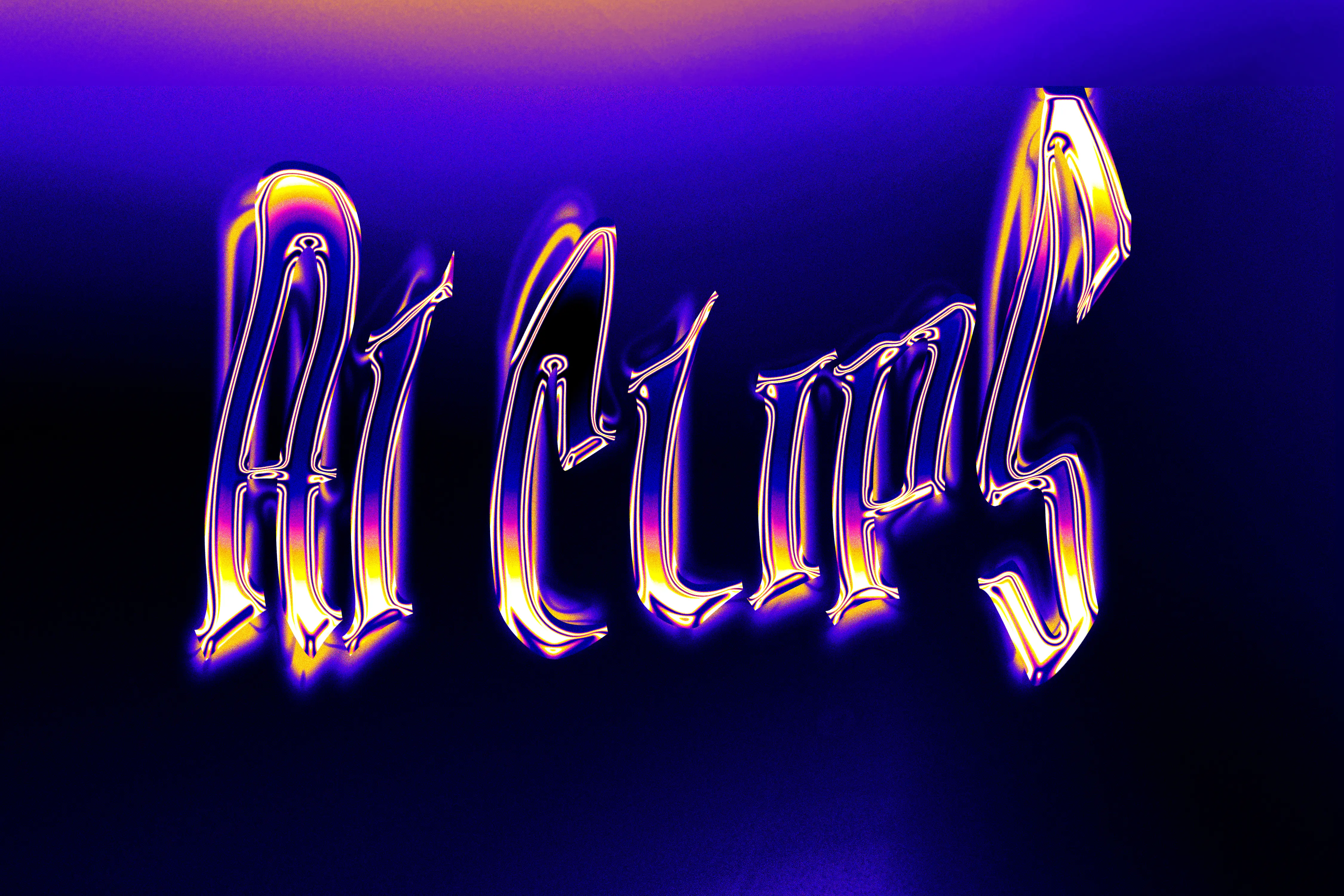 Chromatic  Psychedelic Liquid Gothic Text Effect