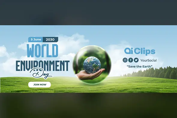 Eco-Friendly World Environment Day Photoshop Template