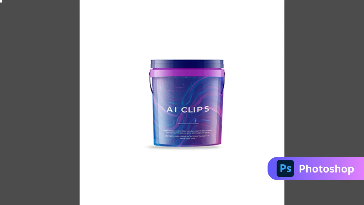 Paint Bucket Label Mockup