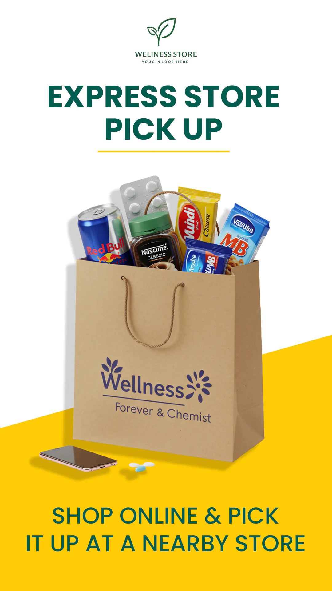 Wellness Store Express Pickup Banner