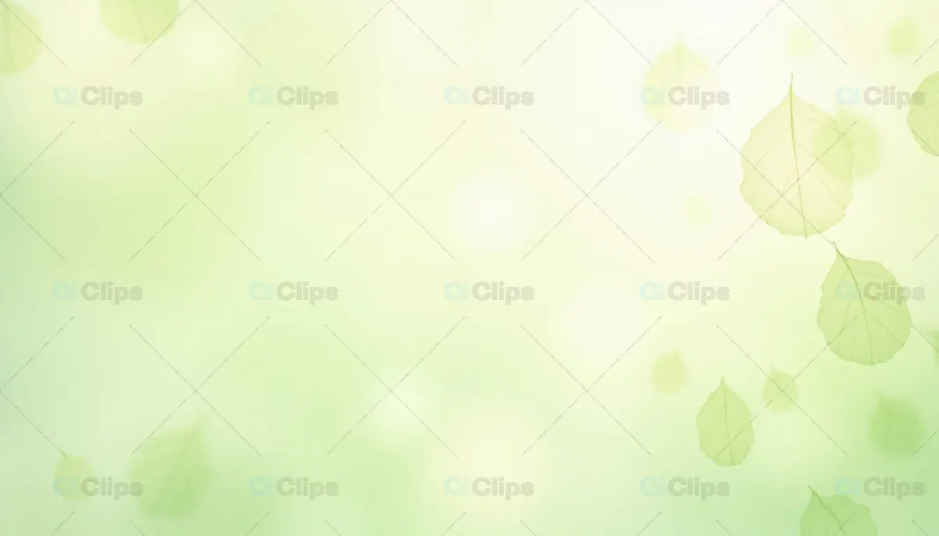 Minimalist Green Leaves Background – Fresh Nature Design