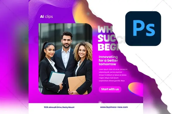 Business Success Promotion PSD Template