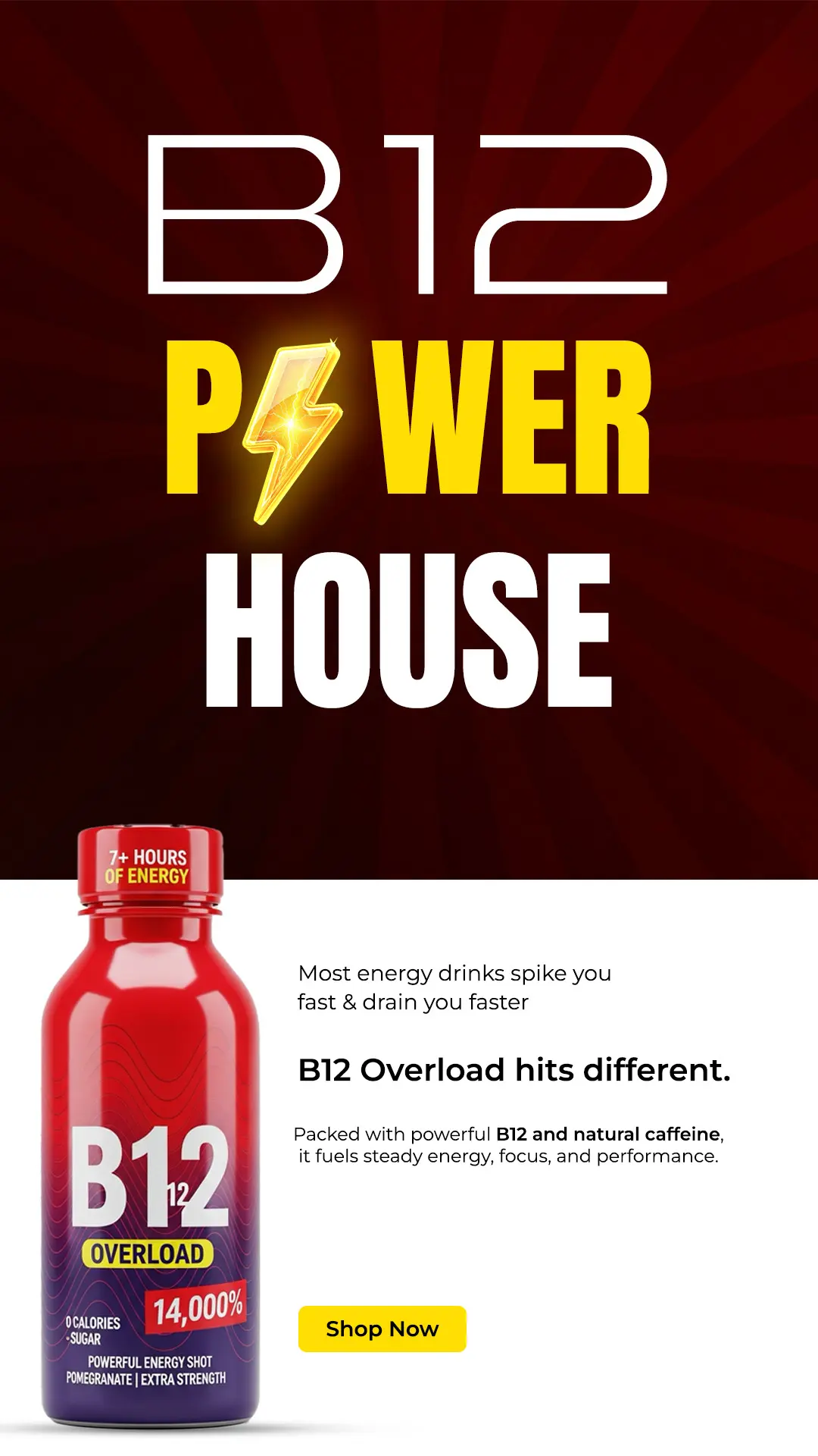 B12 Energy Drink Promotion Template