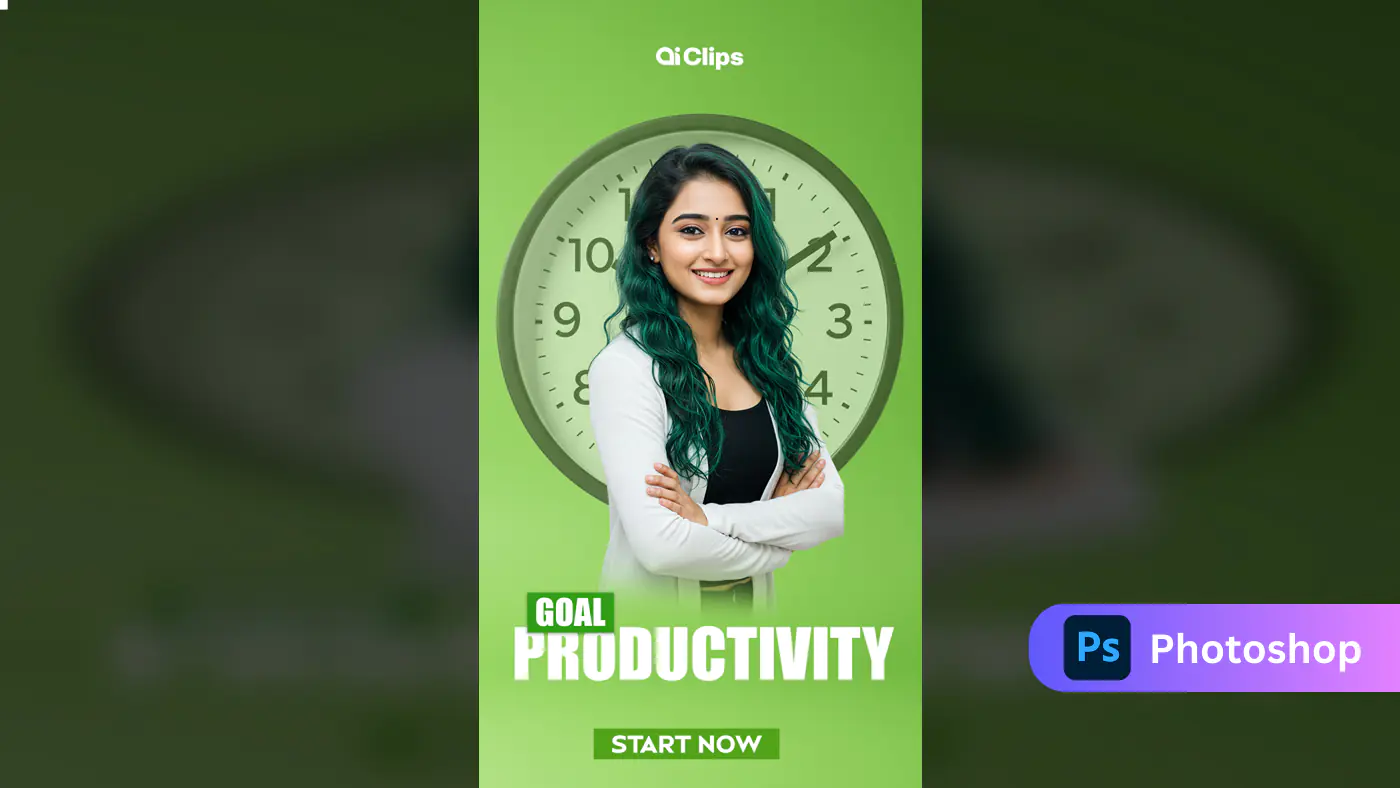 Enhanced Goal Productivity Banner Template