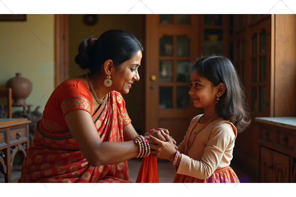 Indian Mother and Daughter Sharing a Joyful Moment