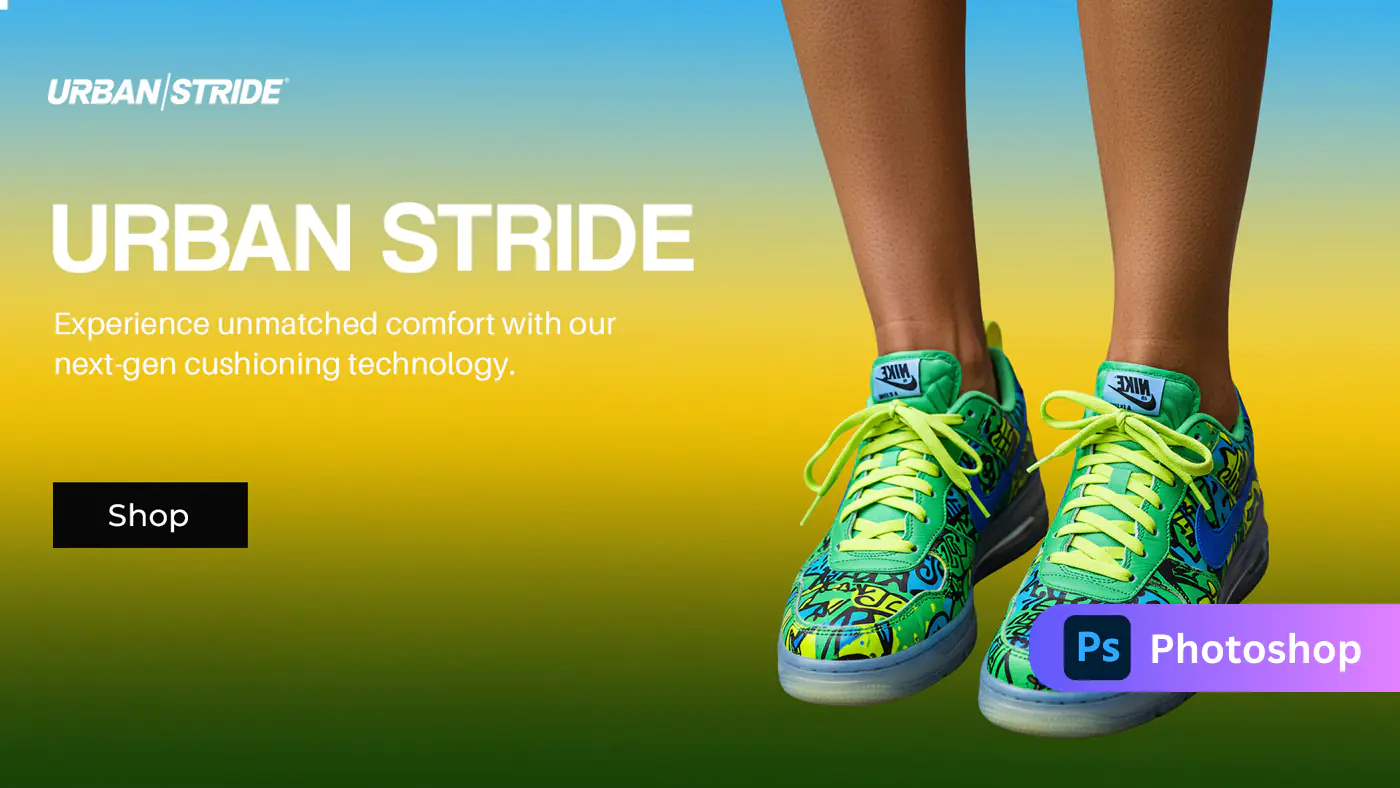 Urban Stride Sneaker Ad Template