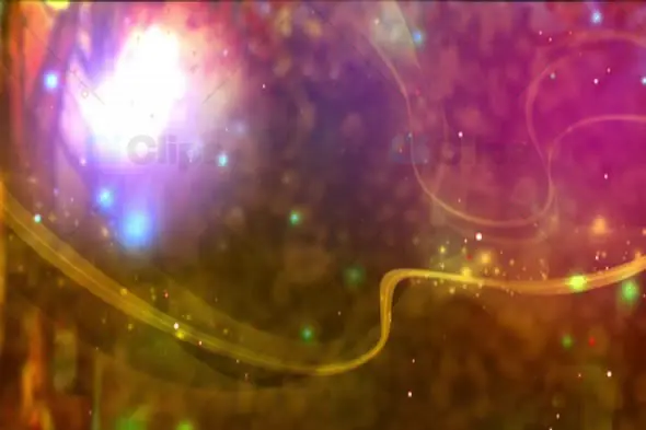 Glowing Light Swirls with Ethereal Particles on Vibrant Abstract Background Animation