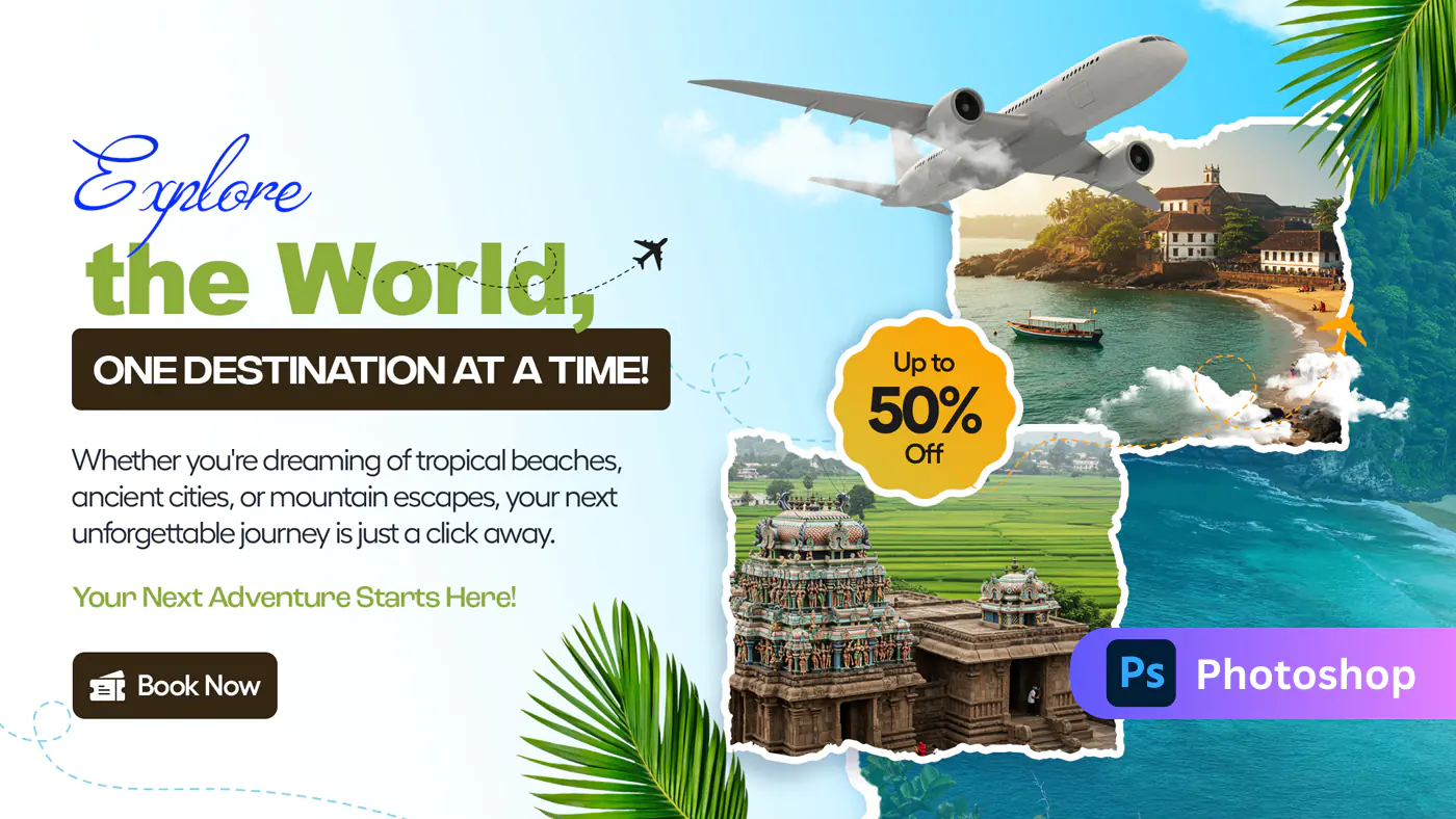 Travel Agency Promotion Banner Template