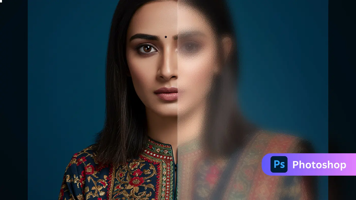 Split Glass Distortion Effect  Template