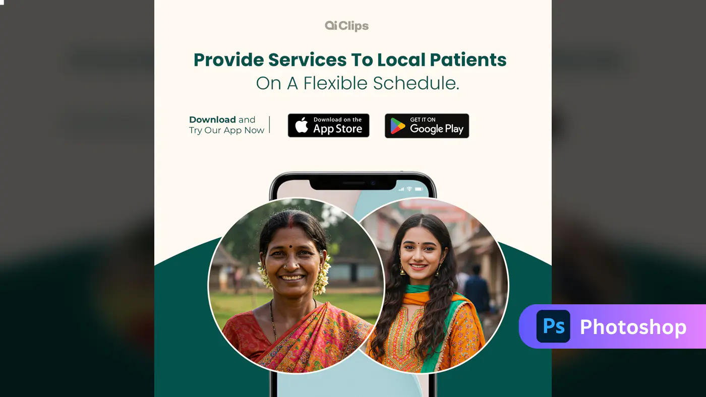 Healthcare App Advertisement Template