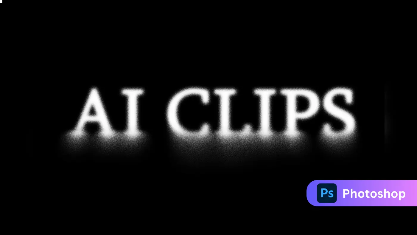 Blurred Glow Text Effect PSD Template – Soft Focus Typography