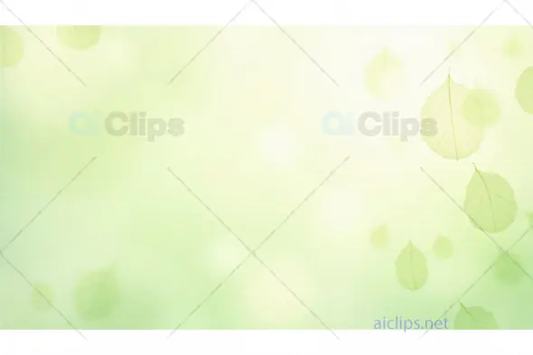 Minimalist Green Leaves Background – Fresh Nature Design