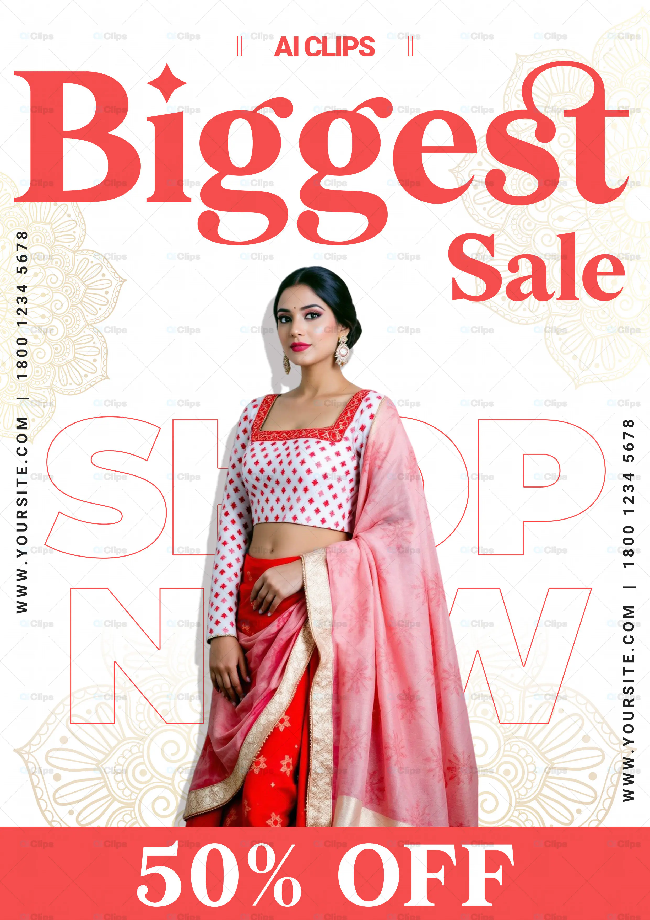 Traditional Fashion Sale PSD Template