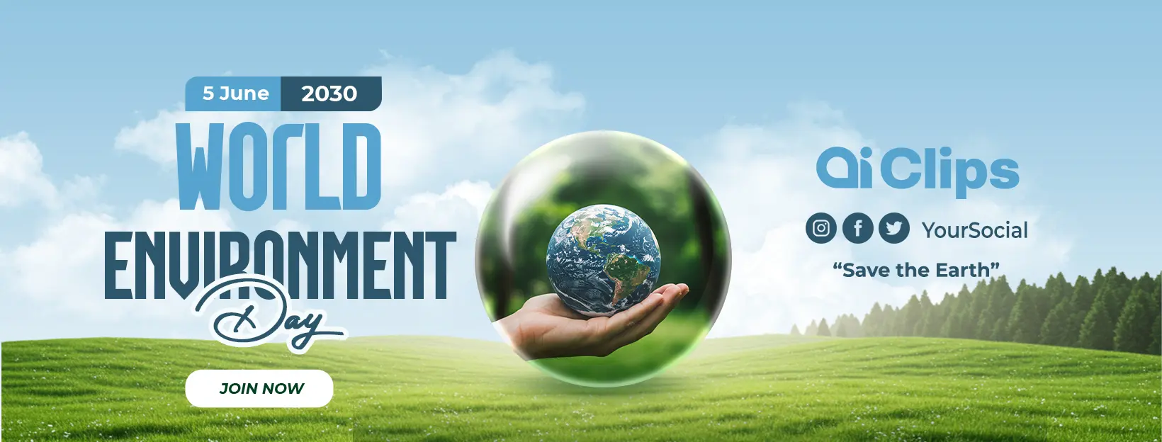 Eco-Friendly World Environment Day Photoshop Template