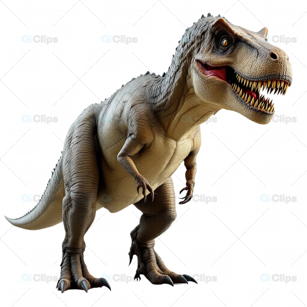 Realistic T-Rex Dinosaur 3D Model - Detailed Tyrannosaurus Rex