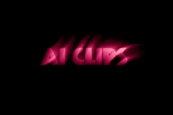 Pink Electric Neon Spray Text Effect