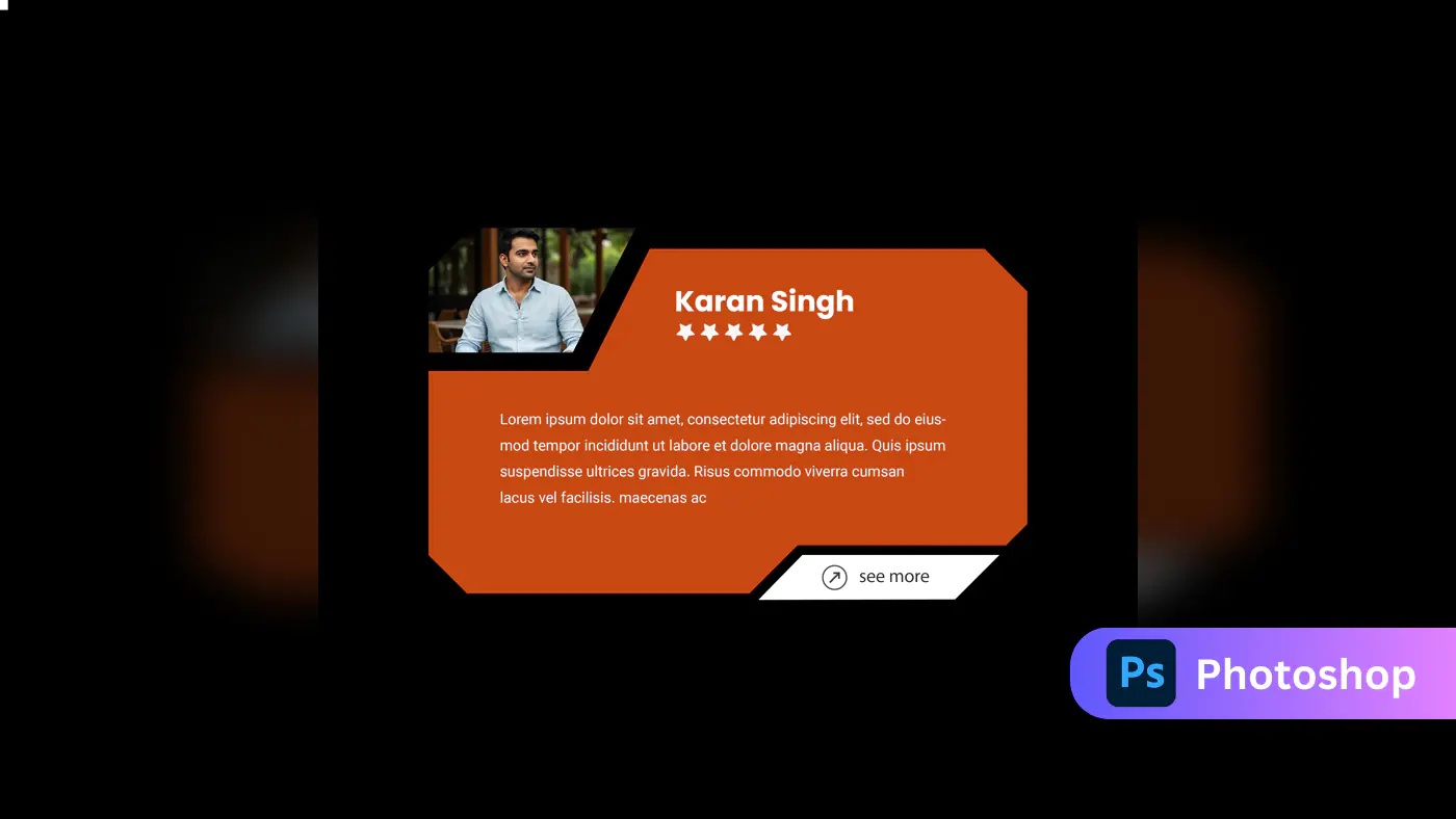 Modern Professional Profile Card Template