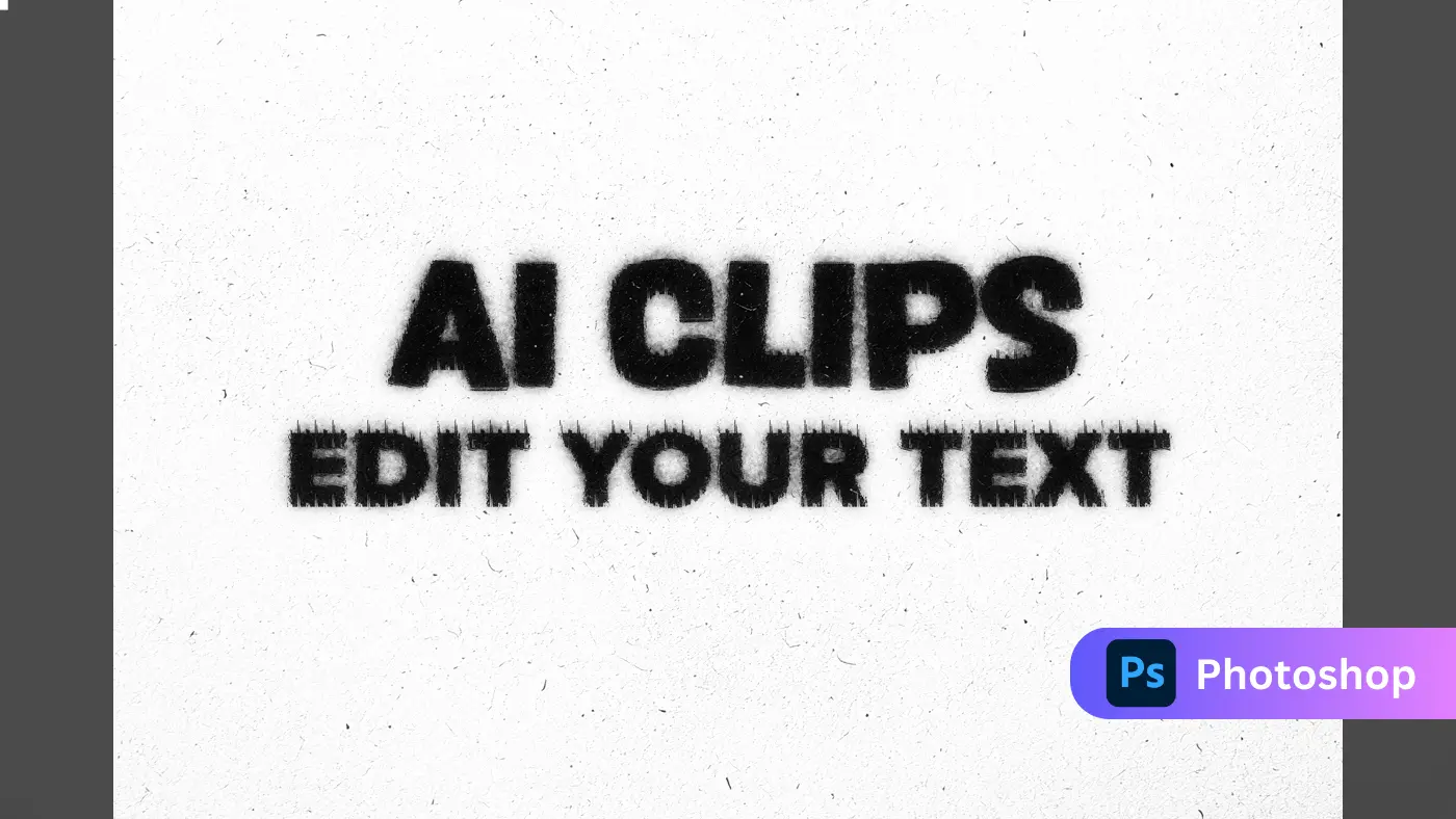Stylish Grunge Text Photoshop Template for Creatives