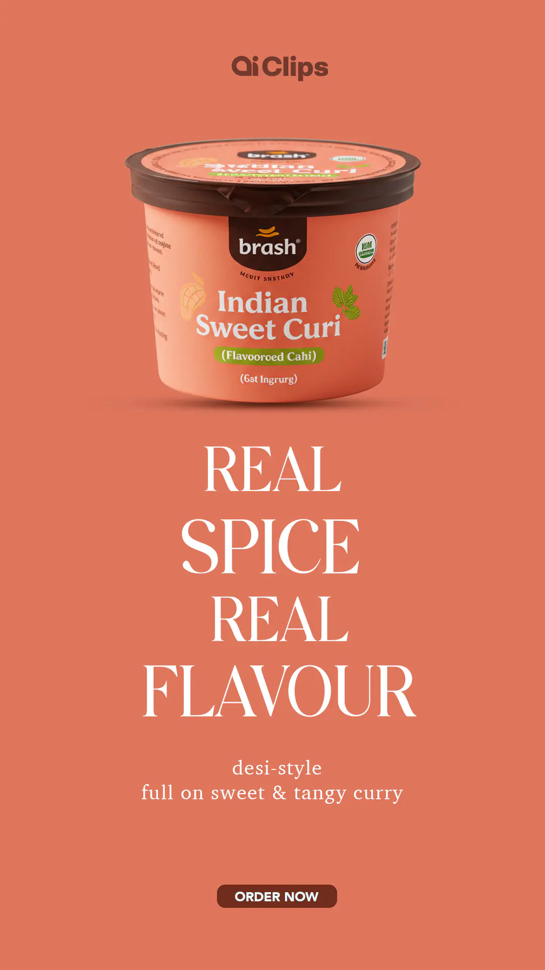 Enhanced Indian Sweet Curry Product Ad Template