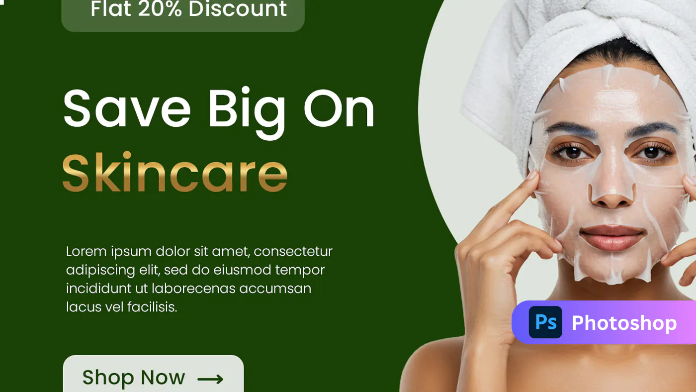 Skincare Discount Promo Banner